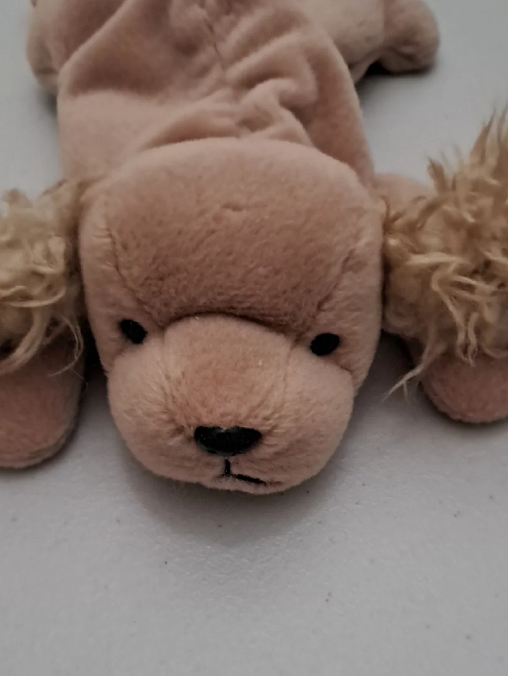 Ty Plush Spunky Puppy with Shaggy Ears - Tan